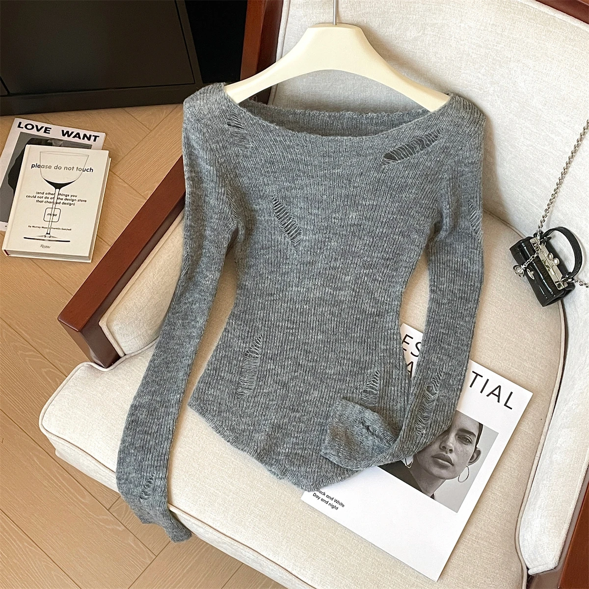 Women's Slim Fit Knitted Sun Protection Top Hollow out Thin Design Early Spring Spicy Unique Knitwear Breathable Long Sleeve
Women's Slim Fit Knitted Sun Protection Top Hollow out Thin Design Early Spring Spicy Unique Knitwear Breathable Long Sleeve