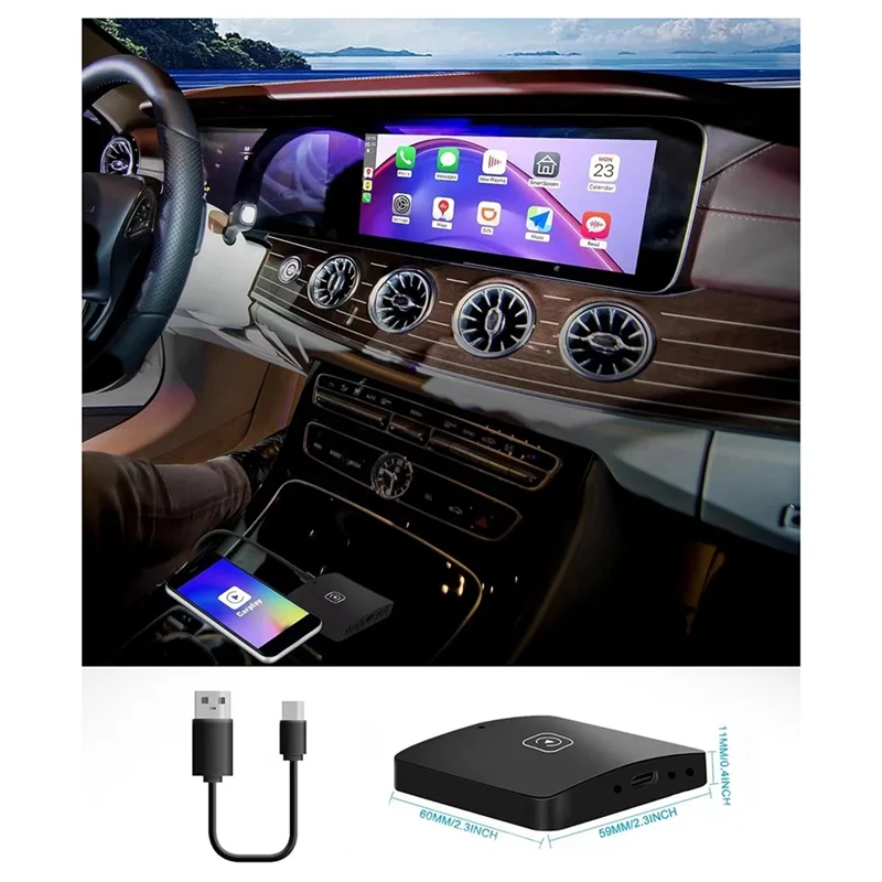 Car Ai Box 2-In-1 Wireless Carplay Android Auto Adapter Smart Car Ai Box Car Wired Carplay To Wireless Carplay-A67F
Car Ai Box 2-In-1 Wireless Carplay Android Auto Adapter Smart Car Ai Box Car Wired Carplay To Wireless Carplay-A67F