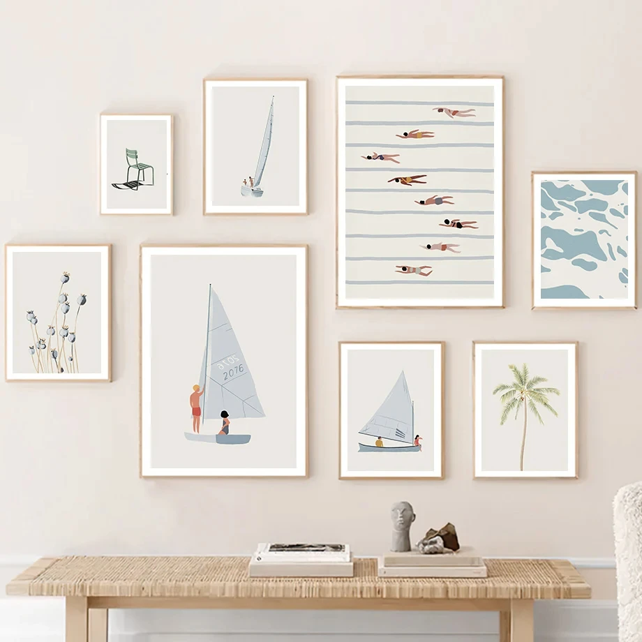 Minimalist Beach Ocean Floral Wall Art Sailboat Canvas Painting Swimming Pool Posters And Prints Pictures For Living Room Decor
Minimalist Beach Ocean Floral Wall Art Sailboat Canvas Painting Swimming Pool Posters And Prints Pictures For Living Room Decor