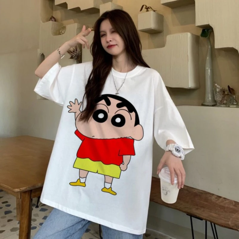 2026 Miniso забавный мультфильм креативный карандаш Шин-тян графическая футболка летняя футболка высокого качества повседневная свободная трендовая женская футболка
2026 Miniso забавный мультфильм креативный карандаш Шин-тян графическая футболка летняя футболка высокого качества повседневная свободная трендовая женская футболка