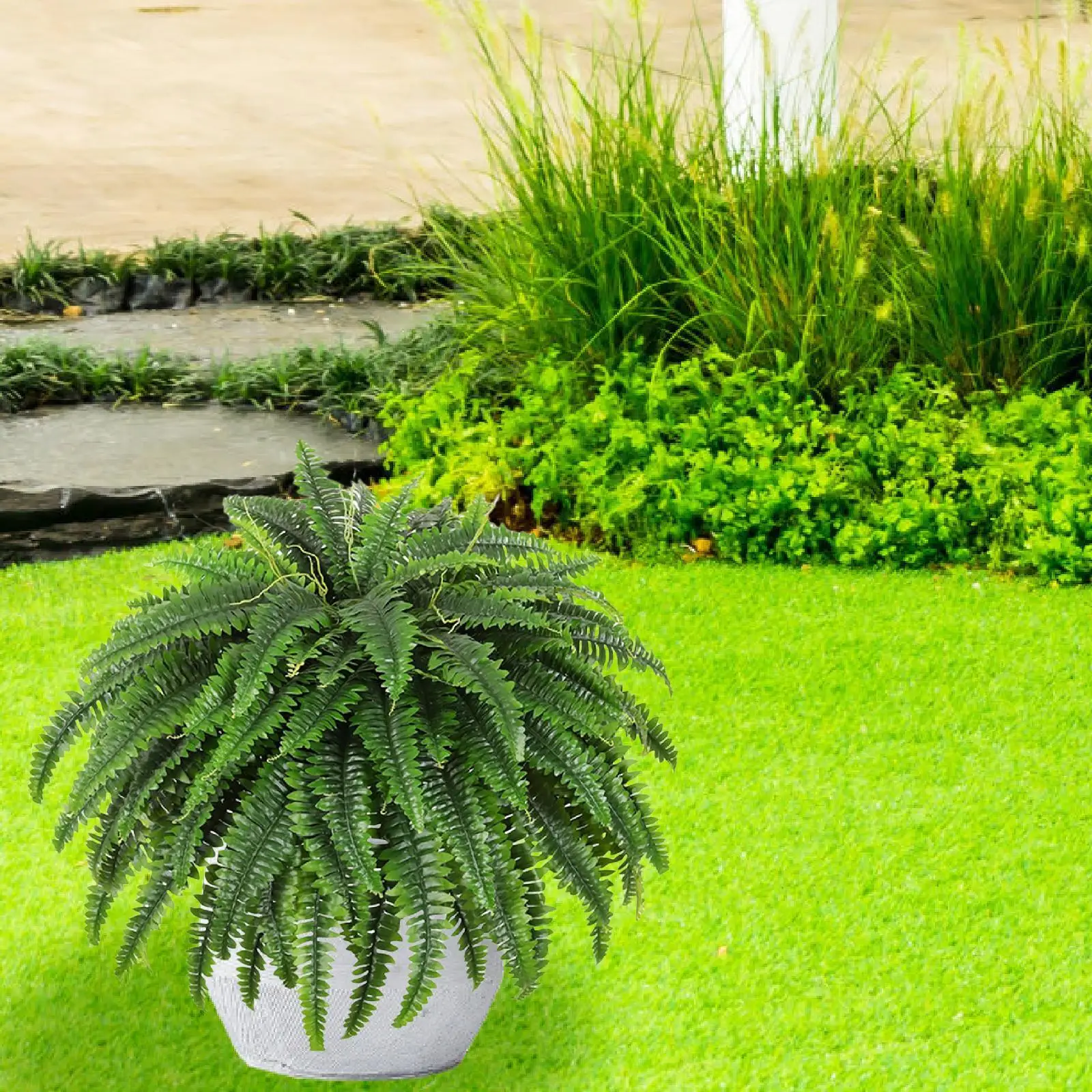 Artificial Boston Fern Simulation Decorative Decoration Artificial Plant Greenery Plant for Outdoor Home Office Garden Indoor
Artificial Boston Fern Simulation Decorative Decoration Artificial Plant Greenery Plant for Outdoor Home Office Garden Indoor
