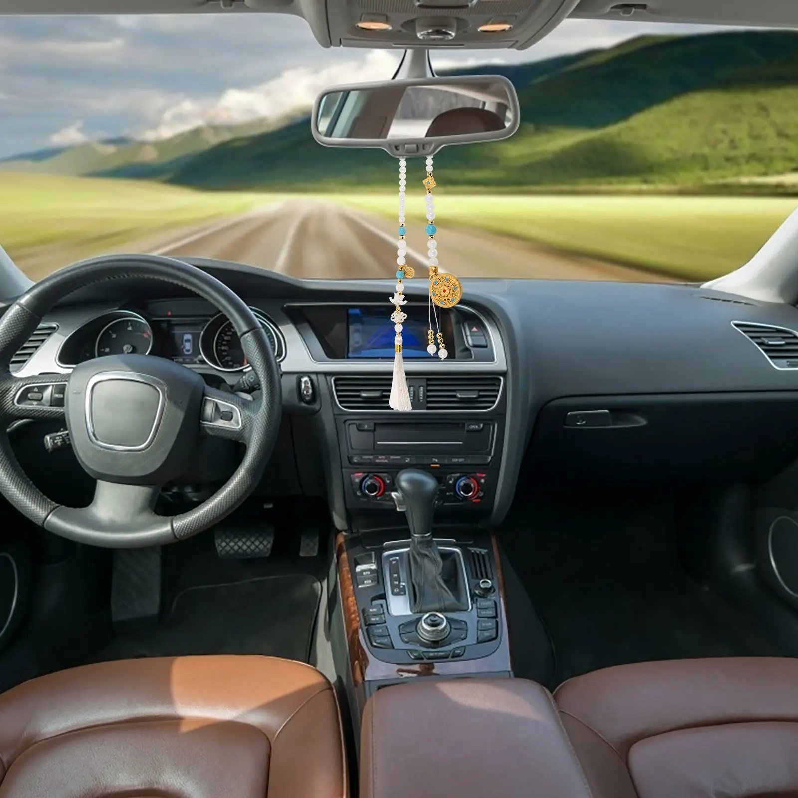 Elegant Vintage Hanging Tassel Feng Shui Rearview Mirror Ornament Durable Decorative Accessory Cultural Interior
Elegant Vintage Hanging Tassel Feng Shui Rearview Mirror Ornament Durable Decorative Accessory Cultural Interior