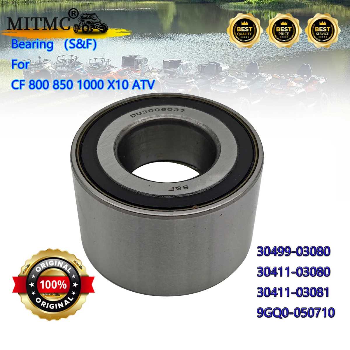 Оригинальный подшипник ступицы роликового колеса (S & F) для CF Cforce Zforce 800 850 950 1000 ATV SSV Uforce 600 U600 UTV 30411-03080
Оригинальный подшипник ступицы роликового колеса (S & F) для CF Cforce Zforce 800 850 950 1000 ATV SSV Uforce 600 U600 UTV 30411-03080