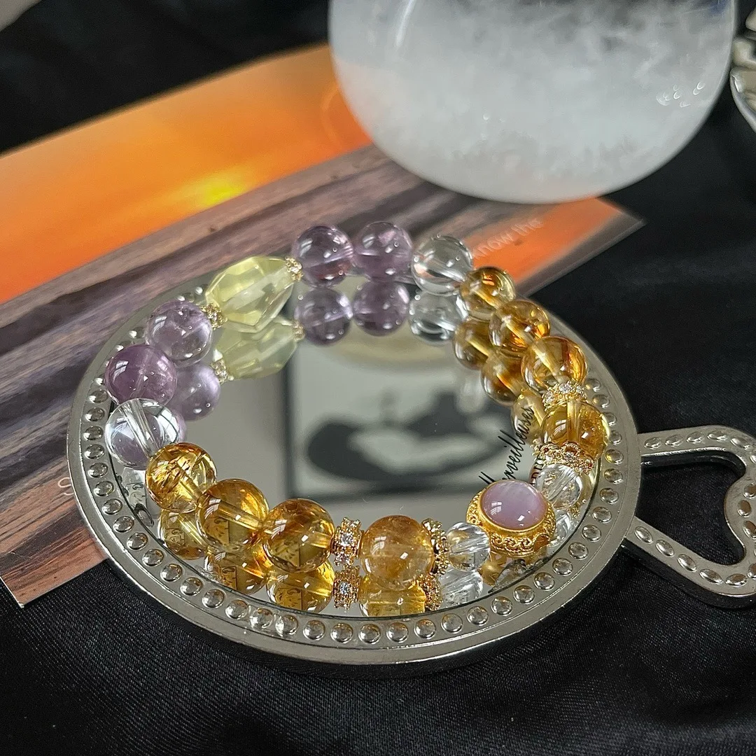 Dream Amethyst Natural Stone Quartz Charm Yellow Bracelets for Women Luxury Healing Crystal Bead Bracelets Couple Gifts
Dream Amethyst Natural Stone Quartz Charm Yellow Bracelets for Women Luxury Healing Crystal Bead Bracelets Couple Gifts