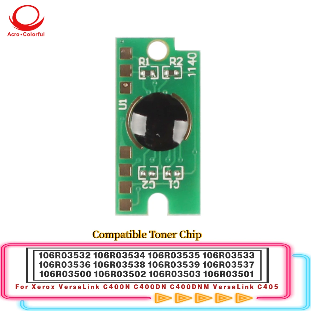 C400N Toner Chip 106R03532 106R03534 106R03535 106R03533 For Xerox VersaLink C400N C400DN Copier C400DNM VersaLink C405 Printer
C400N Toner Chip 106R03532 106R03534 106R03535 106R03533 For Xerox VersaLink C400N C400DN Copier C400DNM VersaLink C405 Printer