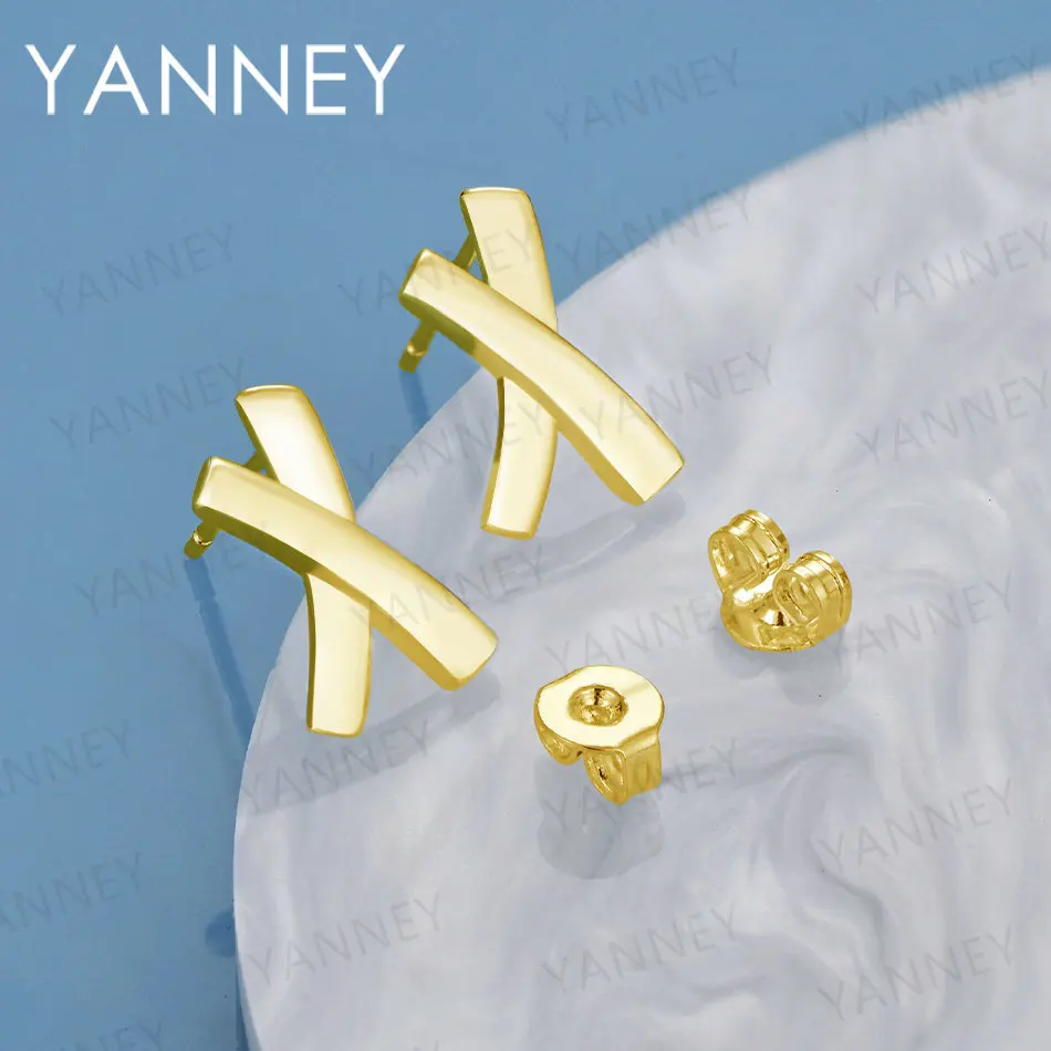 Luxury 925 Sterling Silver Men 18K Gold Exquisite Cross Stud Earrings Women Fashion Charm Wedding Party Gift Jewelry Wholesale
Luxury 925 Sterling Silver Men 18K Gold Exquisite Cross Stud Earrings Women Fashion Charm Wedding Party Gift Jewelry Wholesale