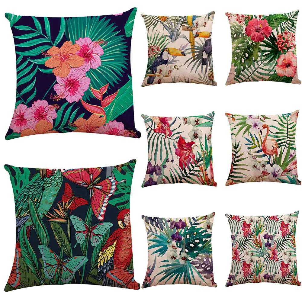 Tropical Forest Leaf Pattern 45*45 Cm Polyester Fiber Pillow Cover Home Decoration Sofa Pillow Cover Home Decor Pillowcase
Tropical Forest Leaf Pattern 45*45 Cm Polyester Fiber Pillow Cover Home Decoration Sofa Pillow Cover Home Decor Pillowcase