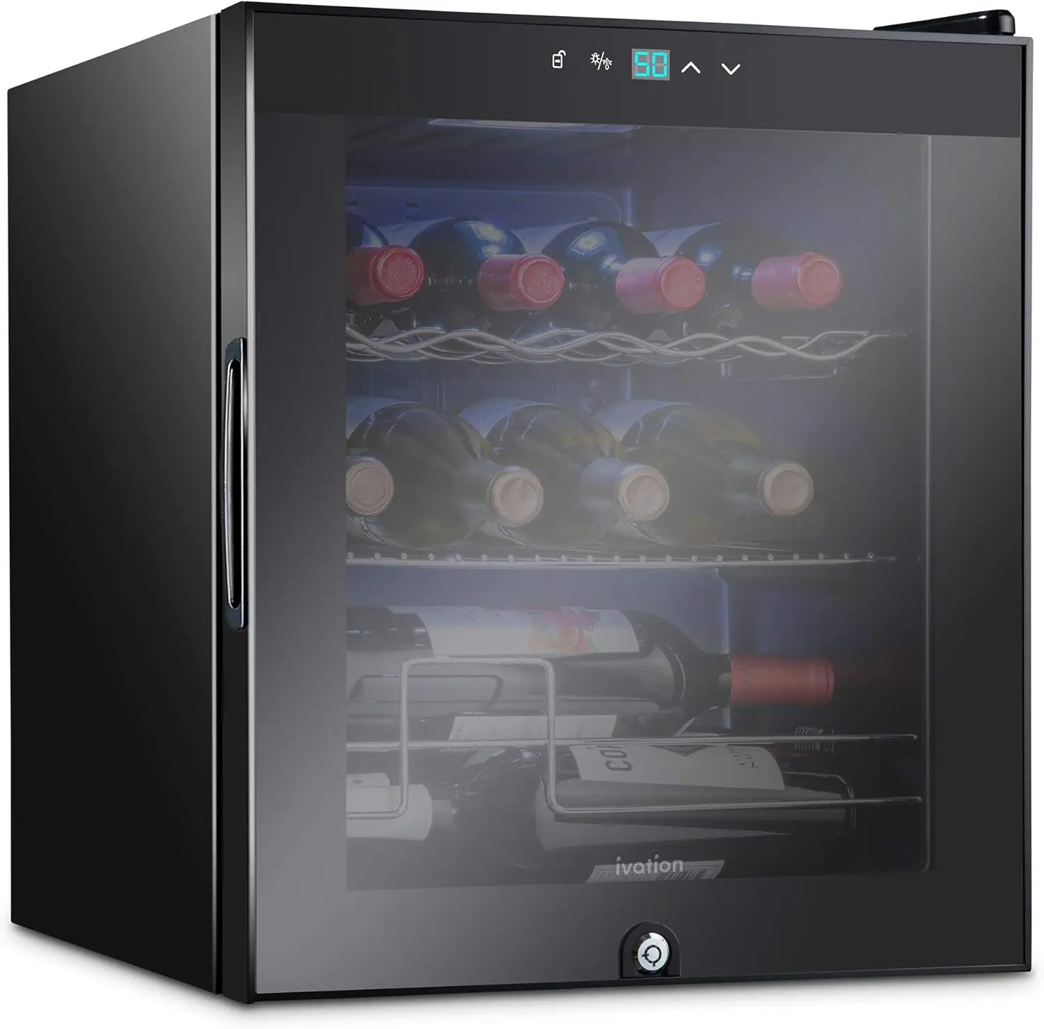 12 Bottle Compressor Wine Cooler Refrigerator w/Lock | Large Freestanding Wine Cellar For Red, White, Champagne or Sparkling
12 Bottle Compressor Wine Cooler Refrigerator w/Lock | Large Freestanding Wine Cellar For Red, White, Champagne or Sparkling