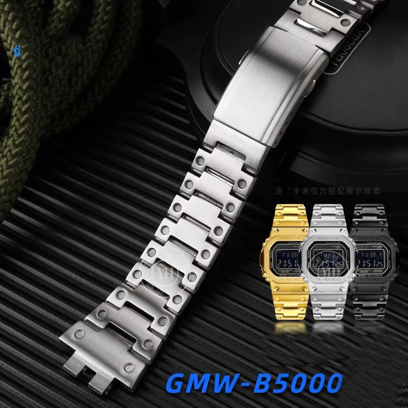 Часы аксессуары для Casio G-SHOCK 35th годовщины маленький квадратный 3459GMW-B5000 стальные часы с браслетом-цепочкой из нержавеющей стали
Часы аксессуары для Casio G-SHOCK 35th годовщины маленький квадратный 3459GMW-B5000 стальные часы с браслетом-цепочкой из нержавеющей стали