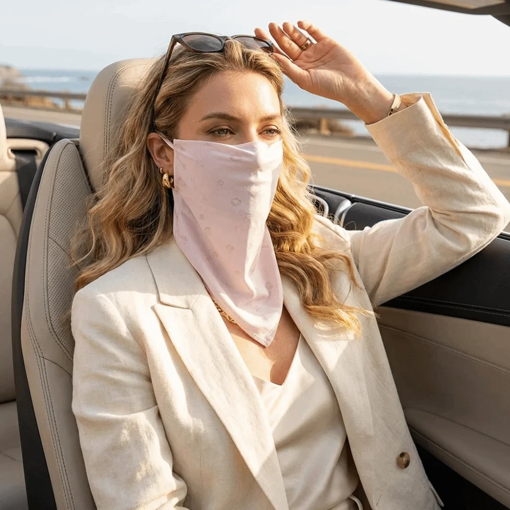 Thin Sun Protection Face Mask Dust Proof Nylon Breathable Face Cover Solid Color Flower Printed Neck Protection Mask
Thin Sun Protection Face Mask Dust Proof Nylon Breathable Face Cover Solid Color Flower Printed Neck Protection Mask