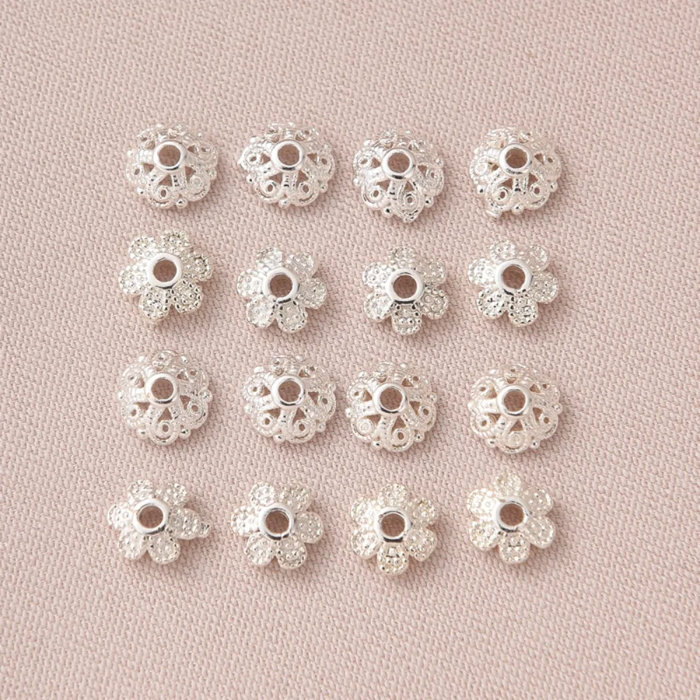 Copper-plated Silver Hollowed-out Flower Diy Handcrafted Accessories Bracelets Flower Hats Bead Holders Jewelry Materials
Copper-plated Silver Hollowed-out Flower Diy Handcrafted Accessories Bracelets Flower Hats Bead Holders Jewelry Materials