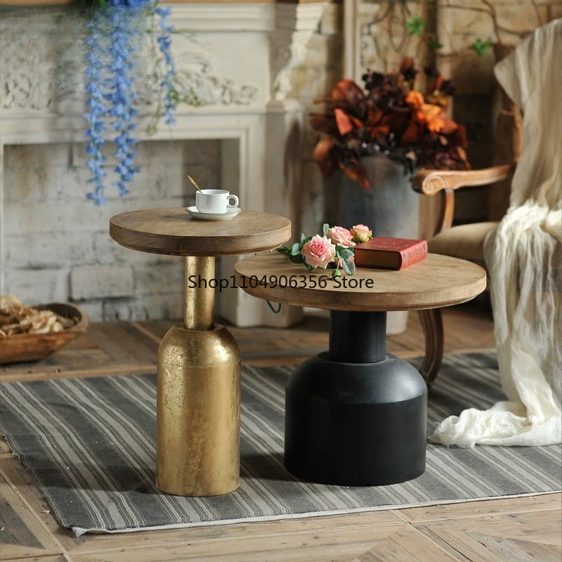 for American country retro coffee table b&b living room sofa round corner table side industrial style flower shop decoration
for American country retro coffee table b&b living room sofa round corner table side industrial style flower shop decoration