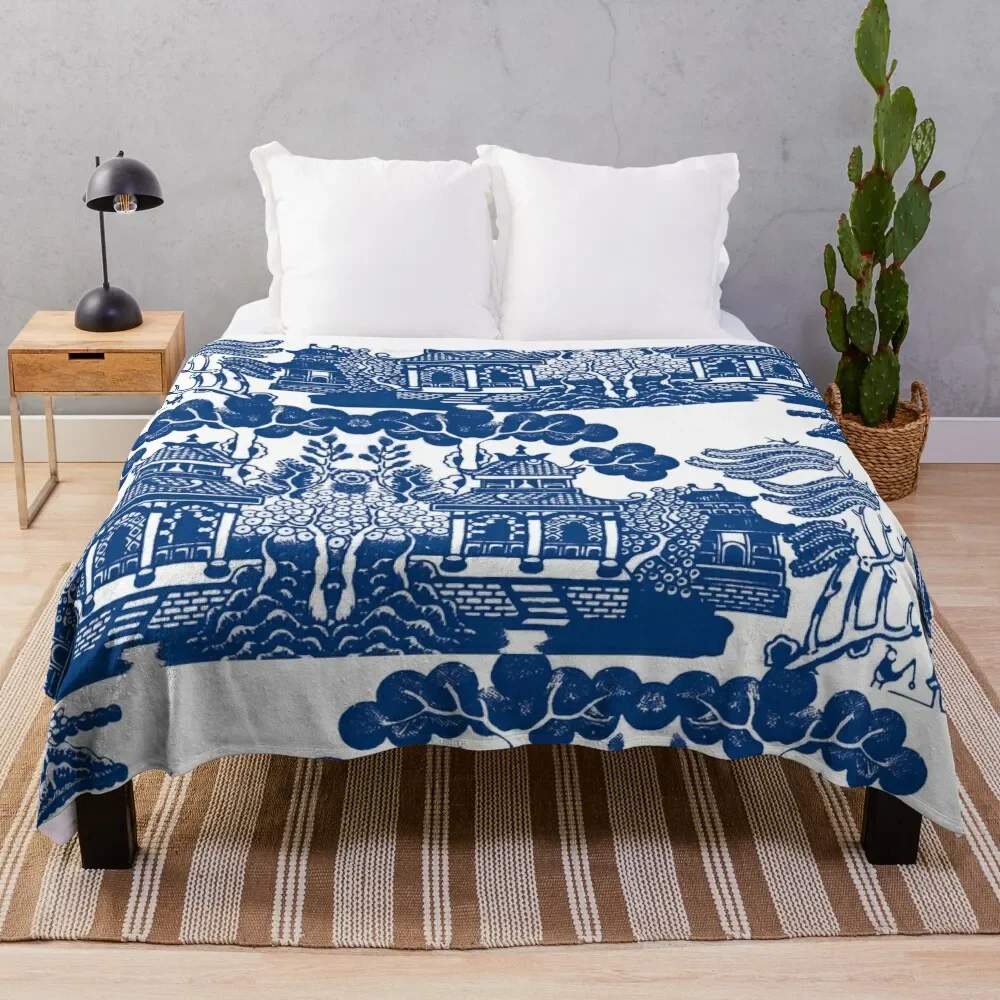 Blue Willow Chinoiserie Blue And White Porcelain Inspiration Throw Blanket Quilt Cute Thermal Blankets
Blue Willow Chinoiserie Blue And White Porcelain Inspiration Throw Blanket Quilt Cute Thermal Blankets