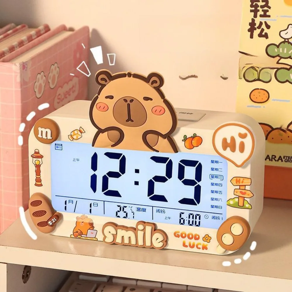 Kapibala Alarm Clock Student Intelligent Luminous Smart Clock Multi-functional Charging Multi-functional Electronic Alarm Clock
Kapibala Alarm Clock Student Intelligent Luminous Smart Clock Multi-functional Charging Multi-functional Electronic Alarm Clock