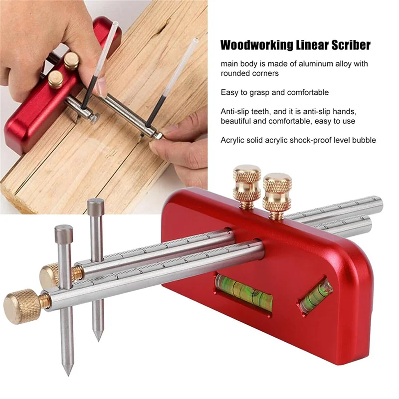 ABVT-Aluminium Alloy Mortise Gauge Ruler, High Precision Woodworking Marking Tool For Accurate Mortise And Tenon Joints
ABVT-Aluminium Alloy Mortise Gauge Ruler, High Precision Woodworking Marking Tool For Accurate Mortise And Tenon Joints