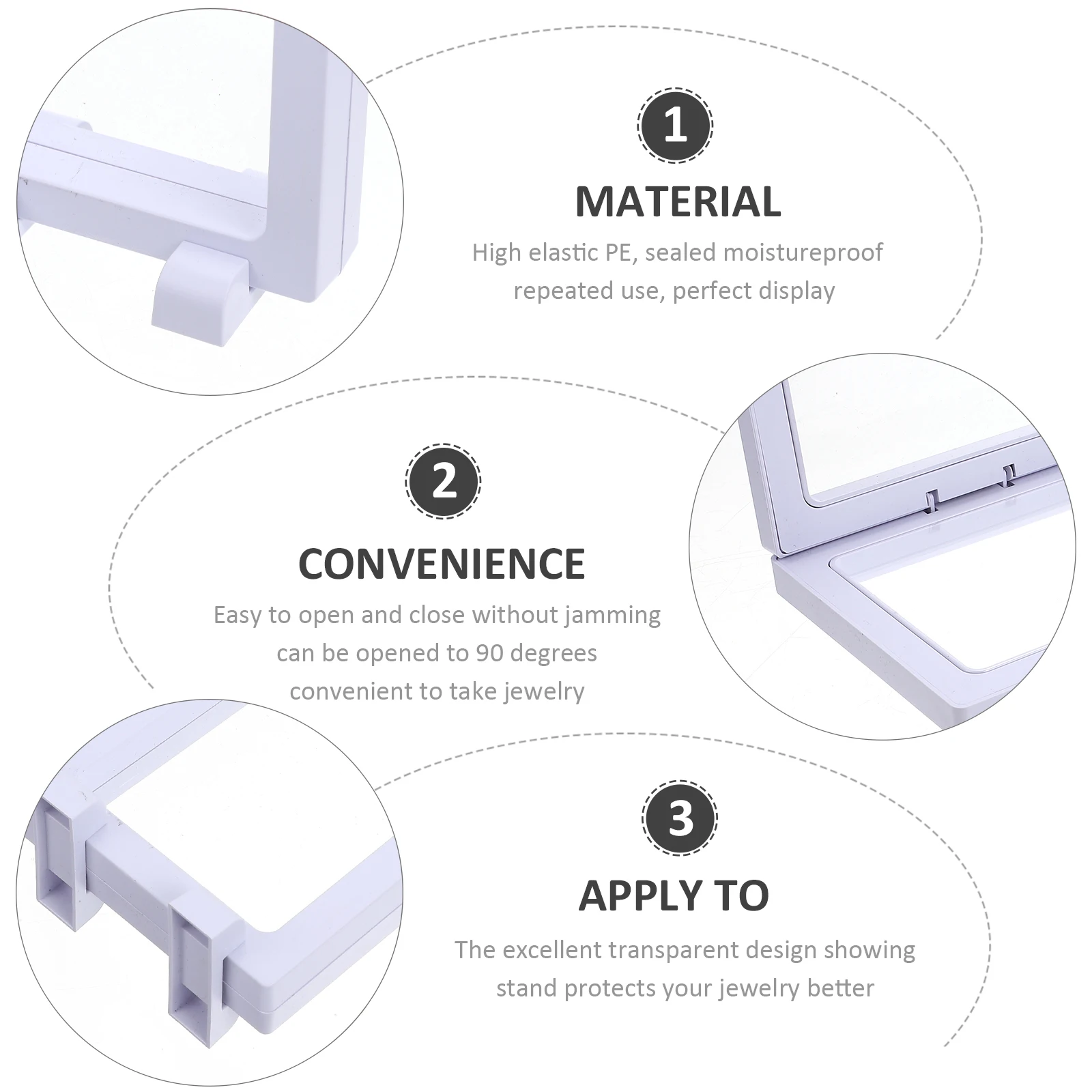 Transparent Jewelry Display Case 6 Sets Floating ABS Storage Box for Rings Coins Accessories Durability Chic Design Showing
Transparent Jewelry Display Case 6 Sets Floating ABS Storage Box for Rings Coins Accessories Durability Chic Design Showing