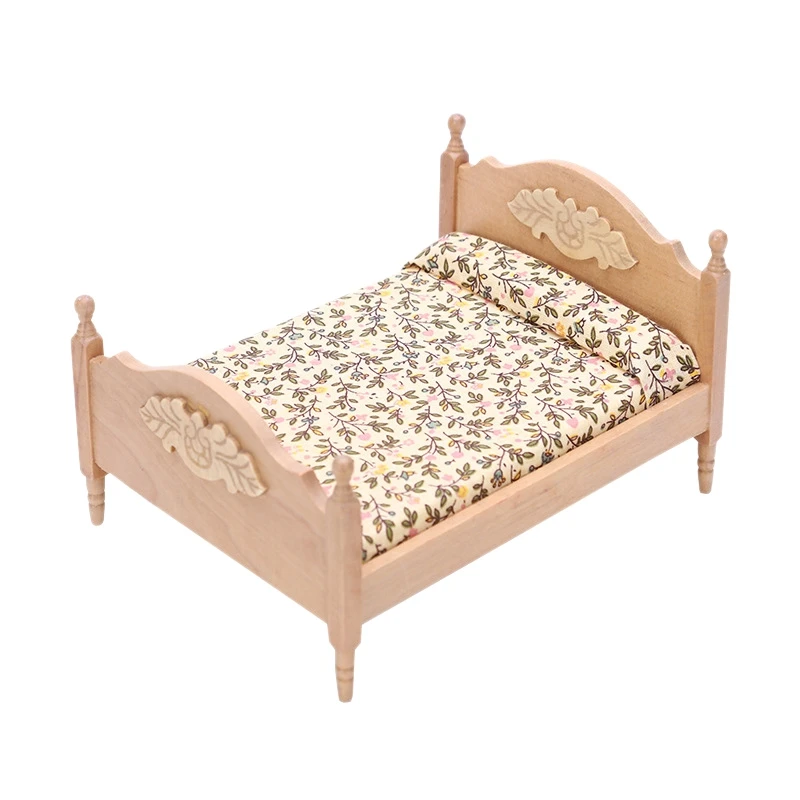 Мини-кровать в масштабе 1:12, модель для кукольного домика, сцена жизни, Миниатюрные аксессуары, мебель для кукольного домика, цвет бревен
Мини-кровать в масштабе 1:12, модель для кукольного домика, сцена жизни, Миниатюрные аксессуары, мебель для кукольного домика, цвет бревен