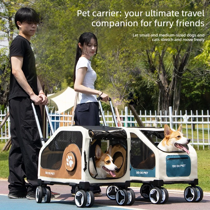 Large Pet Stroller with Telescopic Handle Silent Wheels Foldable Dog Cat Trolley Carrier Breathable Mesh Medium Pets Travel Cart
Large Pet Stroller with Telescopic Handle Silent Wheels Foldable Dog Cat Trolley Carrier Breathable Mesh Medium Pets Travel Cart