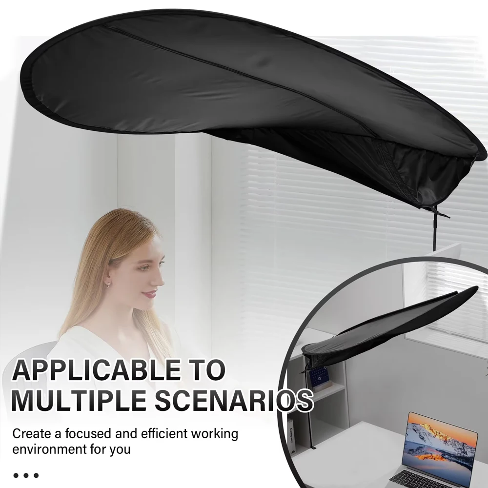 Laptop Sun Shade Adjustable Desk Canopy Essential Cubicle Light Blocker for Partitions to Block Overhead Light and Glare
Laptop Sun Shade Adjustable Desk Canopy Essential Cubicle Light Blocker for Partitions to Block Overhead Light and Glare