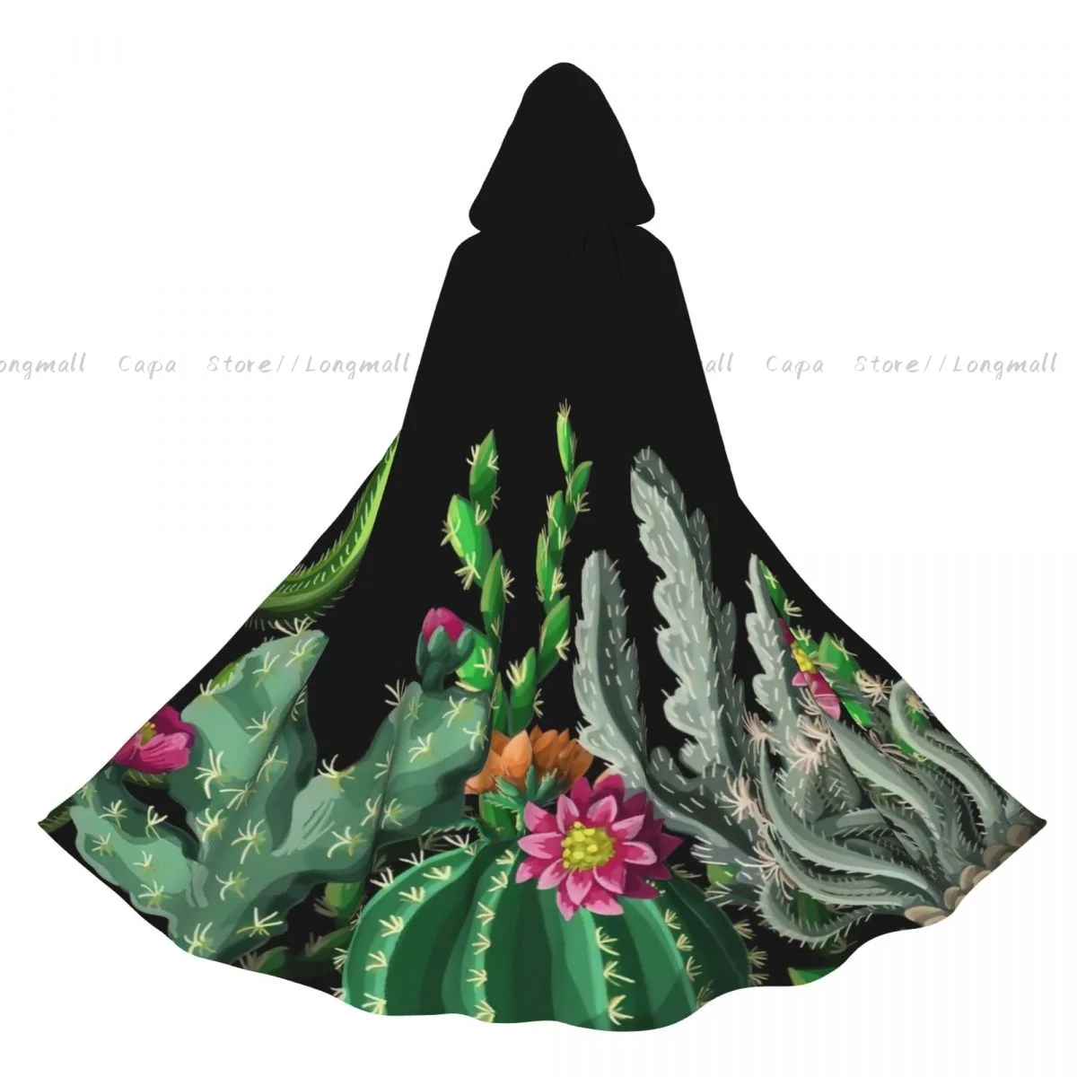 Adult Vampire Cape Hooded Robe Cactus And Floral Halloween Cloak Full Length Cosplay
Adult Vampire Cape Hooded Robe Cactus And Floral Halloween Cloak Full Length Cosplay