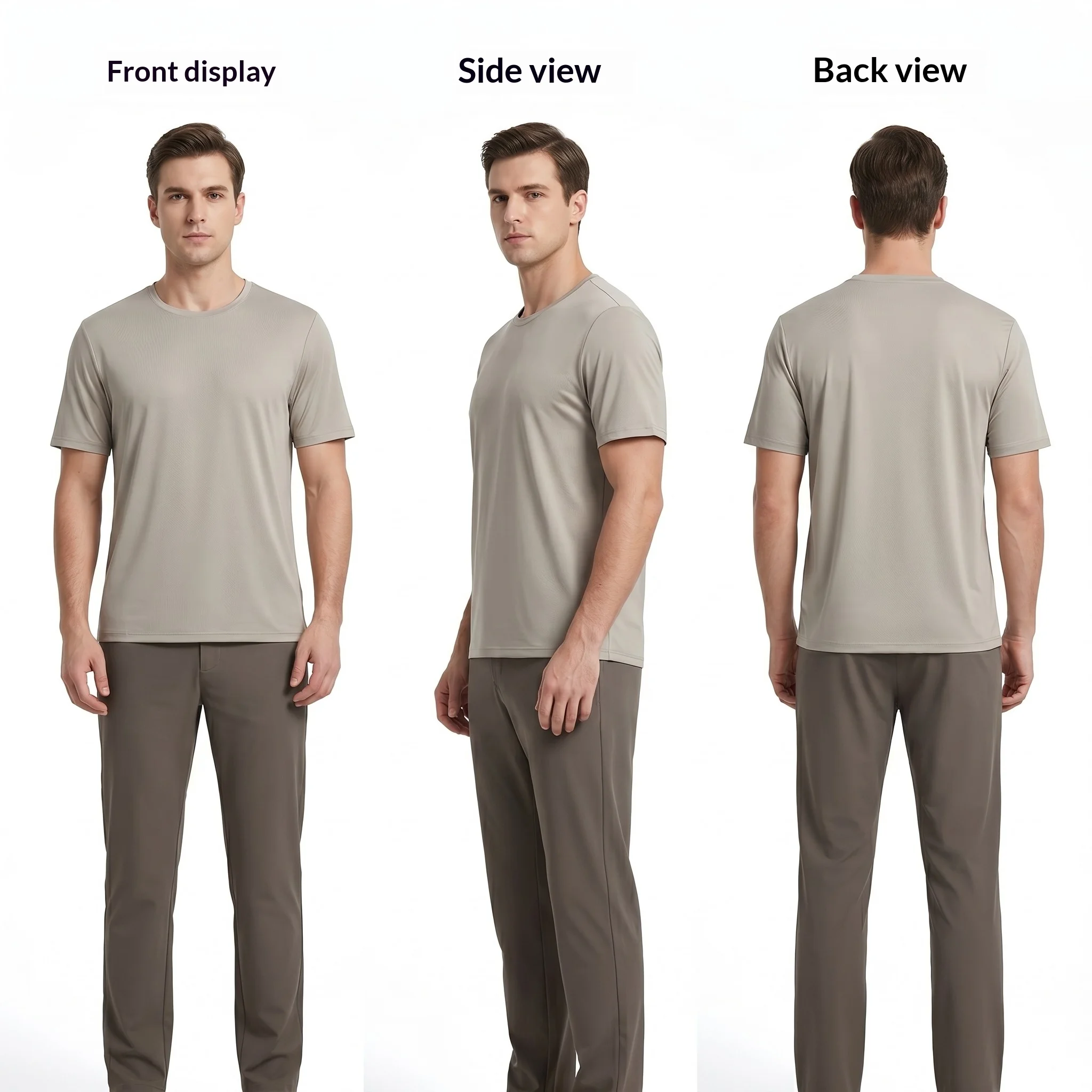 Men's Plus Size Summer Sleepwear, White Men's Short-Sleeve T-Shirt, Breathable Youth Base Layer Sports Top, Loose-Fit T-Shirt
Men's Plus Size Summer Sleepwear, White Men's Short-Sleeve T-Shirt, Breathable Youth Base Layer Sports Top, Loose-Fit T-Shirt