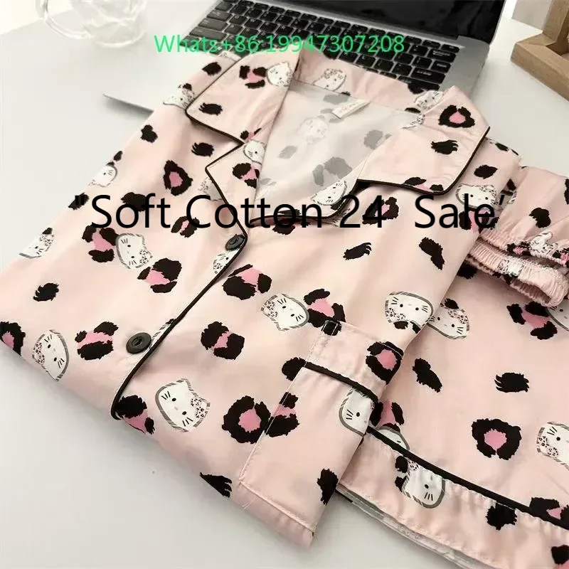 Новинка 2025, розовая милая пижама Hello Kitty, комплект из двух предметов, шорты с короткими рукавами, летняя женская домашняя одежда с рисунком Hello Kitty
Новинка 2025, розовая милая пижама Hello Kitty, комплект из двух предметов, шорты с короткими рукавами, летняя женская домашняя одежда с рисунком Hello Kitty
