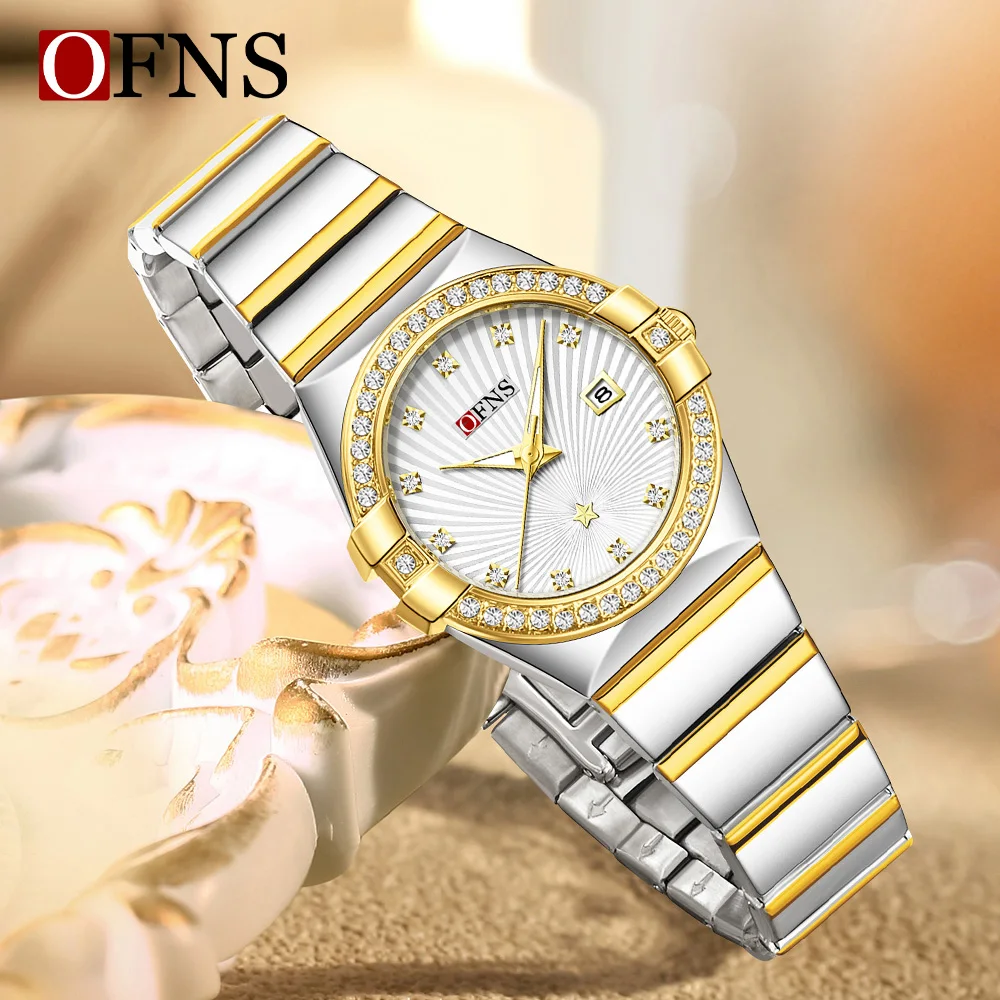 Модные женские кварцевые часы OFNS, новинка 1569 года, корейское издание, деловые женские кварцевые часы, водонепроницаемые, с ночником и календарем, женские кварцевые часы 2025
Модные женские кварцевые часы OFNS, новинка 1569 года, корейское издание, деловые женские кварцевые часы, водонепроницаемые, с ночником и календарем, женские кварцевые часы 2025