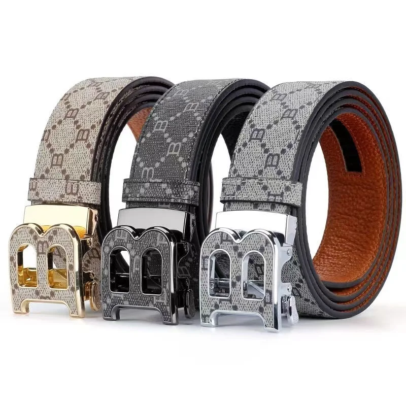New luxury brand men's belt fashion business alloy needle buckle men's belt B buckle head waist belt for men
New luxury brand men's belt fashion business alloy needle buckle men's belt B buckle head waist belt for men