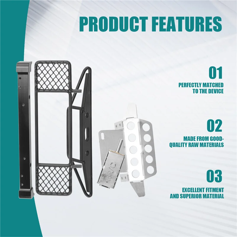B24C-DIY Metal Front Rear Bumper Protection Board Winch For MN D90 D91 D99 MN99S 1/12 RC Car Upgrade Spare Parts
B24C-DIY Metal Front Rear Bumper Protection Board Winch For MN D90 D91 D99 MN99S 1/12 RC Car Upgrade Spare Parts