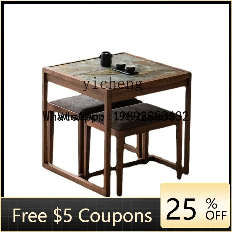 O2-10 Tea Table Home Balcony Double Black Walnut Solid Wood Tea Table and Chair Tea Table
O2-10 Tea Table Home Balcony Double Black Walnut Solid Wood Tea Table and Chair Tea Table