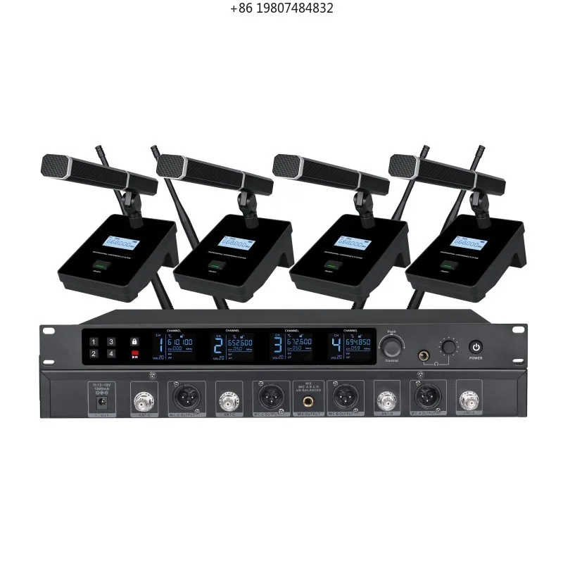 Conference Presentations, Lecture halls Wireless 4-channel Professional Conference Noise Cancelling Microphone Suitable for
Conference Presentations, Lecture halls Wireless 4-channel Professional Conference Noise Cancelling Microphone Suitable for
