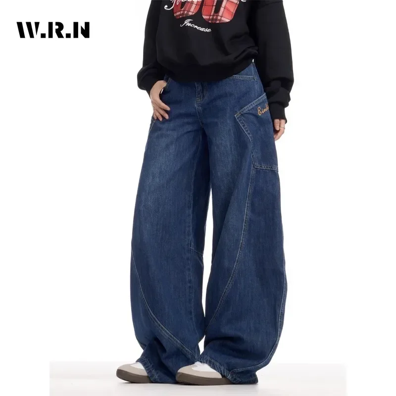 American Vintage High Waisted Letter Print Jeans Women's Casual Grunge High Street Pants Baggy Y2K Wide Leg Washed Denim Trouser
American Vintage High Waisted Letter Print Jeans Women's Casual Grunge High Street Pants Baggy Y2K Wide Leg Washed Denim Trouser