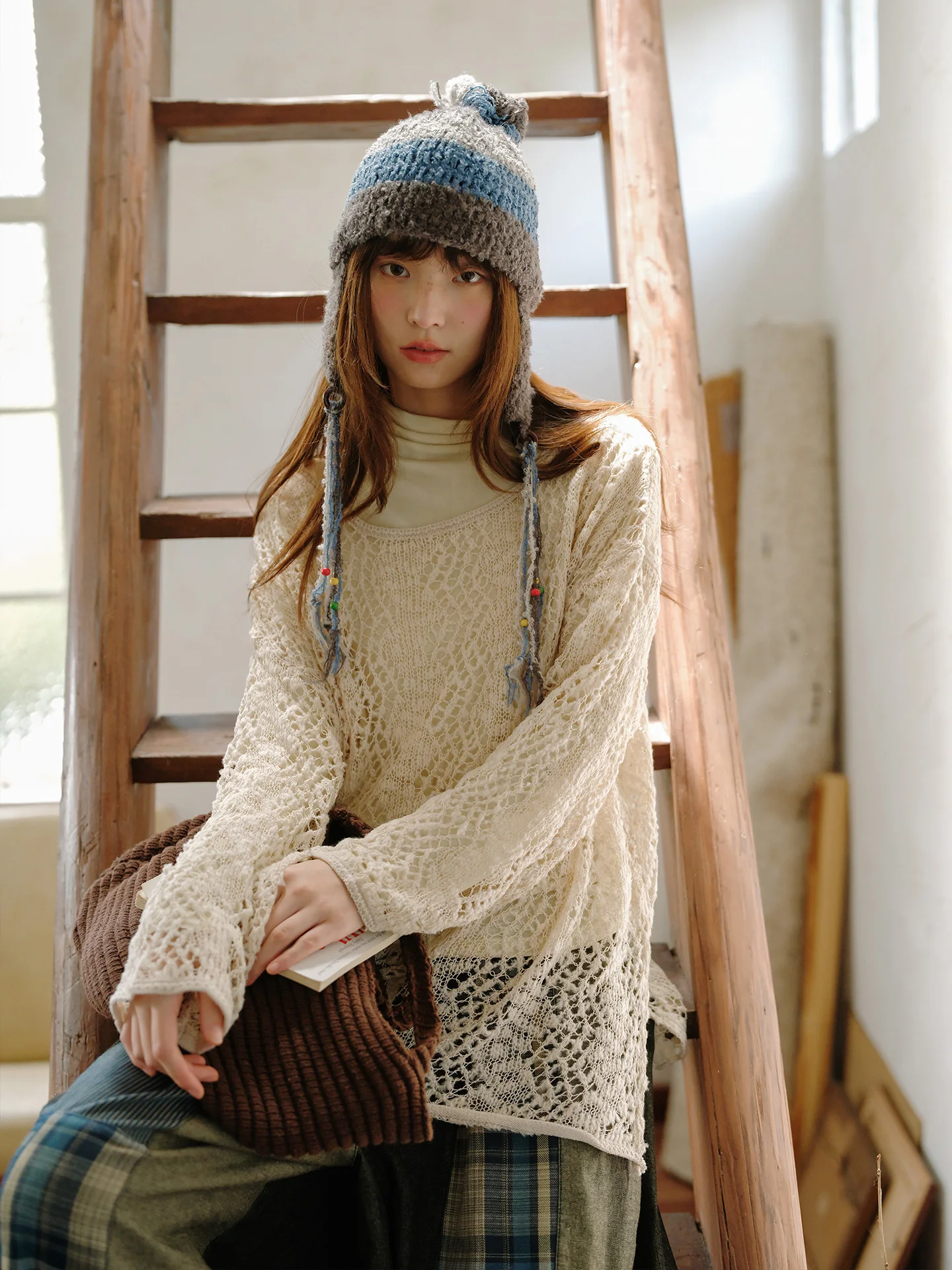 Bohemian Style Long Sleeve Knitted Top Hollow out Loose Fit Travel Vacation Women's Fashion Outerwear Casual Artistic Design
Bohemian Style Long Sleeve Knitted Top Hollow out Loose Fit Travel Vacation Women's Fashion Outerwear Casual Artistic Design