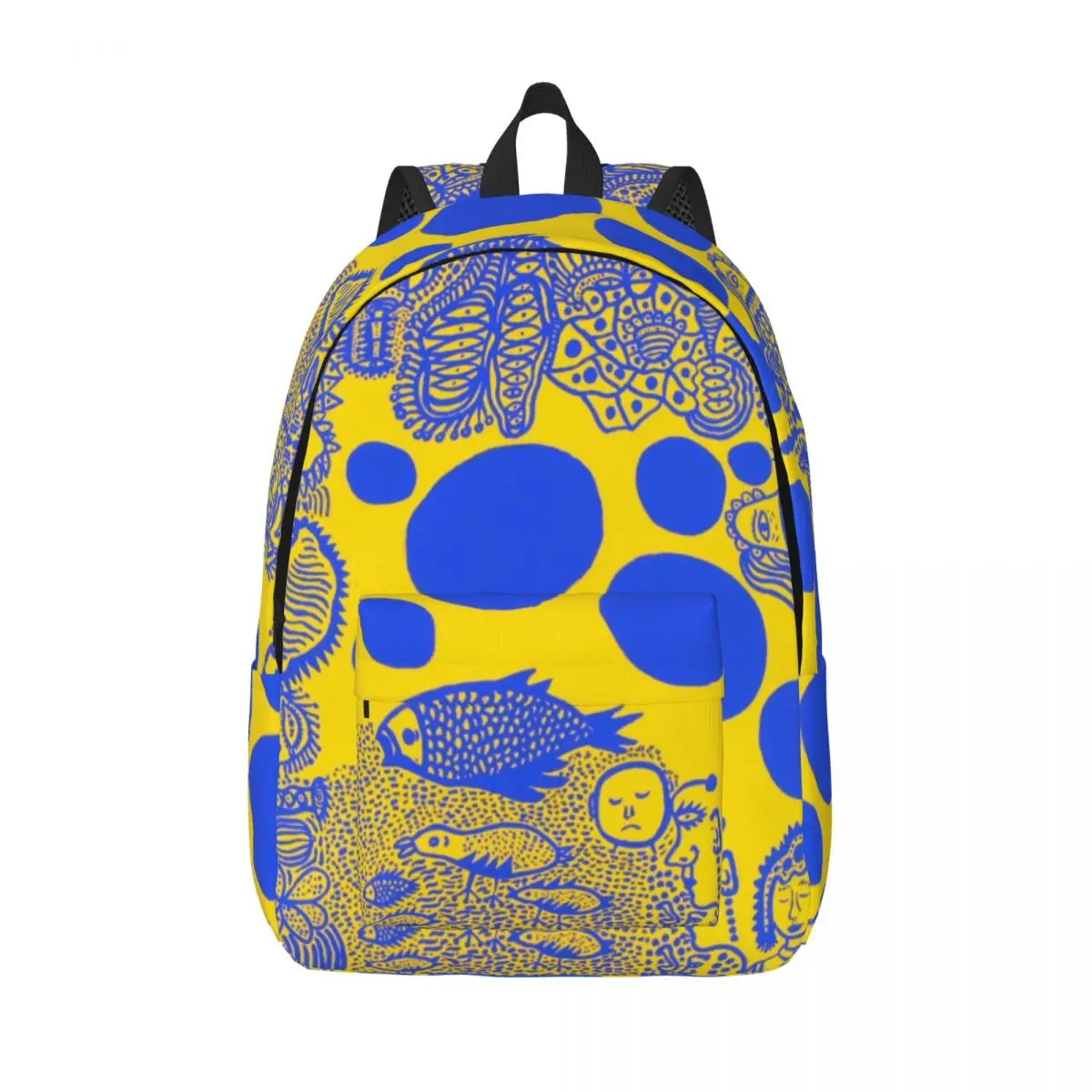Yayoi Kusama Blue Fish Backpack for Preschool Primary School Student Yayoi Kusama Polka Bookbag Boy Girl Kids Daypack
Yayoi Kusama Blue Fish Backpack for Preschool Primary School Student Yayoi Kusama Polka Bookbag Boy Girl Kids Daypack
