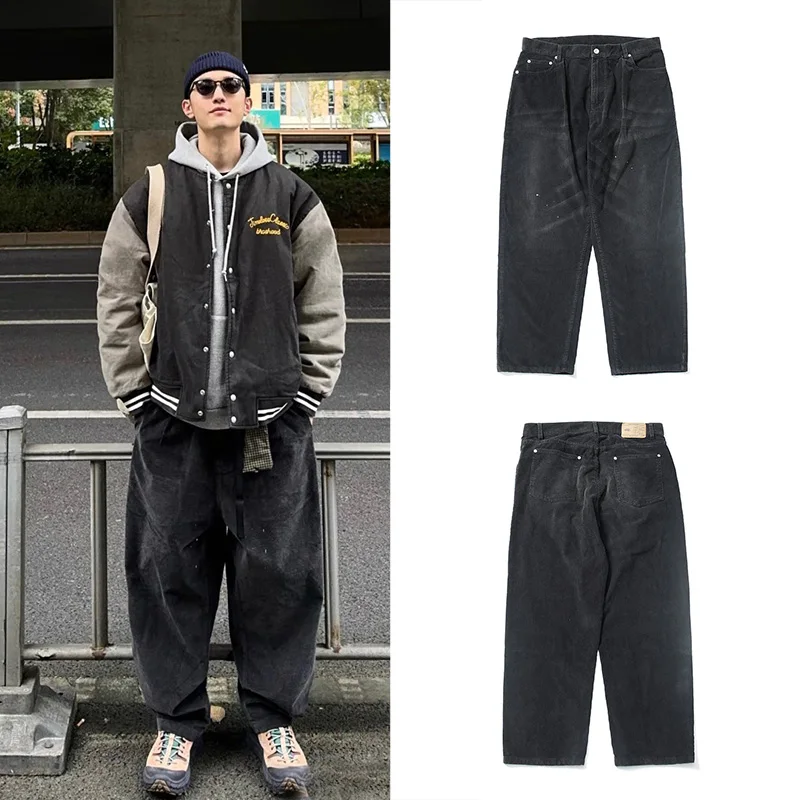 Брюки MADN Wu Wen Le: прямые, повседневные, свободного кроя, с эффектом выцветания, с дизайнерским принтом, в японском стиле, длинные, свободные.
Брюки MADN Wu Wen Le: прямые, повседневные, свободного кроя, с эффектом выцветания, с дизайнерским принтом, в японском стиле, длинные, свободные.