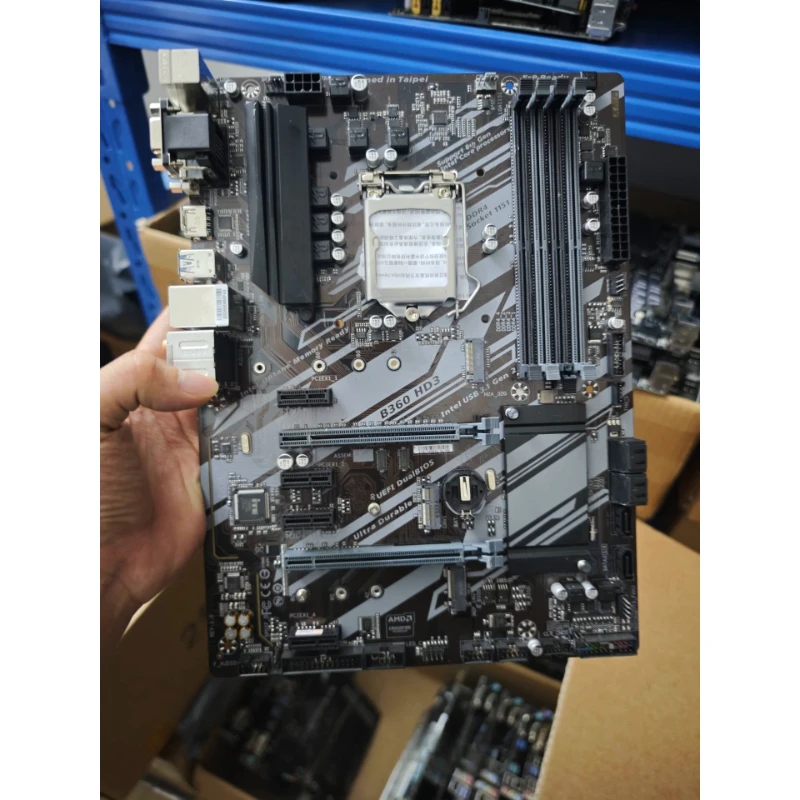 Used ATX Motherboard for GIGABYTE B360 HD3 LGA1151 B360 DDR4 M.2 HDMI DVI VGA
Used ATX Motherboard for GIGABYTE B360 HD3 LGA1151 B360 DDR4 M.2 HDMI DVI VGA