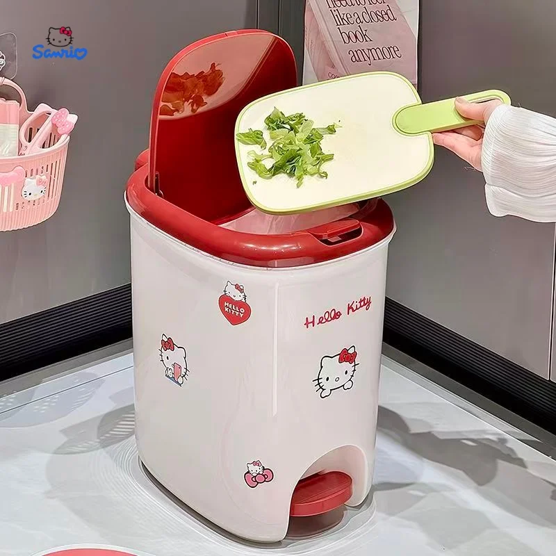 Sanrio Hello Kitty Cartoon Household Waste Can Hand Use Press &Pedal Trash Can Odor Proof Waste Bin Easy Clean IndoorWastebasket
Sanrio Hello Kitty Cartoon Household Waste Can Hand Use Press &Pedal Trash Can Odor Proof Waste Bin Easy Clean IndoorWastebasket