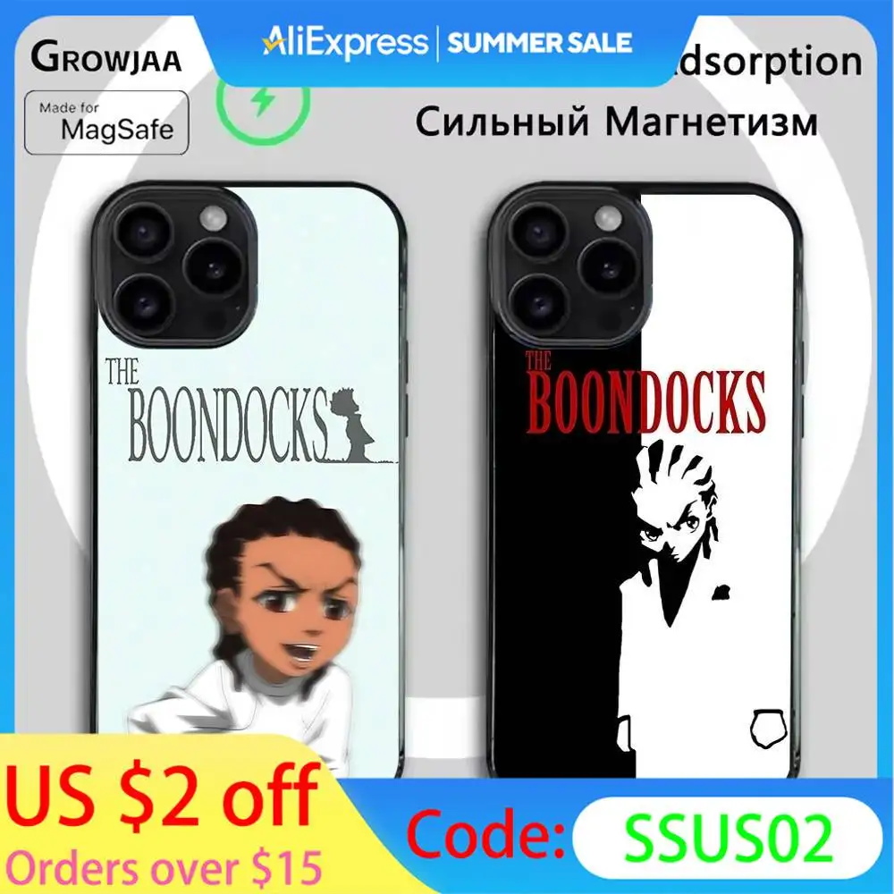 Cartoon The B-Boondocks Phone Case For iPhone 16e,16,15,14,13,12,11,Plus,Pro,Max,Mini Magsafe Magnetic Wireless Charging
Cartoon The B-Boondocks Phone Case For iPhone 16e,16,15,14,13,12,11,Plus,Pro,Max,Mini Magsafe Magnetic Wireless Charging