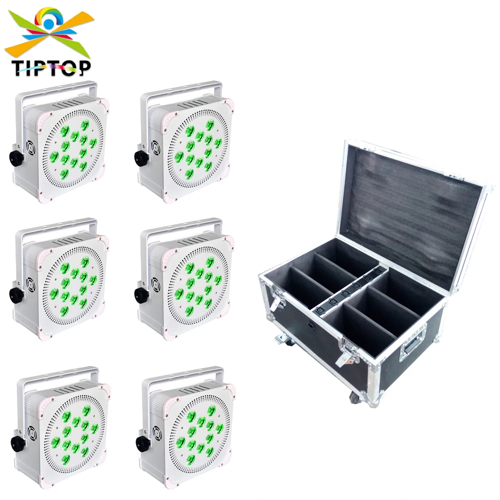 6PCS + Electricity Charging Flight Case 12x18w RGBWA+UV 6 IN 1 Battery Wireless Led Par Light Flat White/Black Housing Optional
6PCS + Electricity Charging Flight Case 12x18w RGBWA+UV 6 IN 1 Battery Wireless Led Par Light Flat White/Black Housing Optional