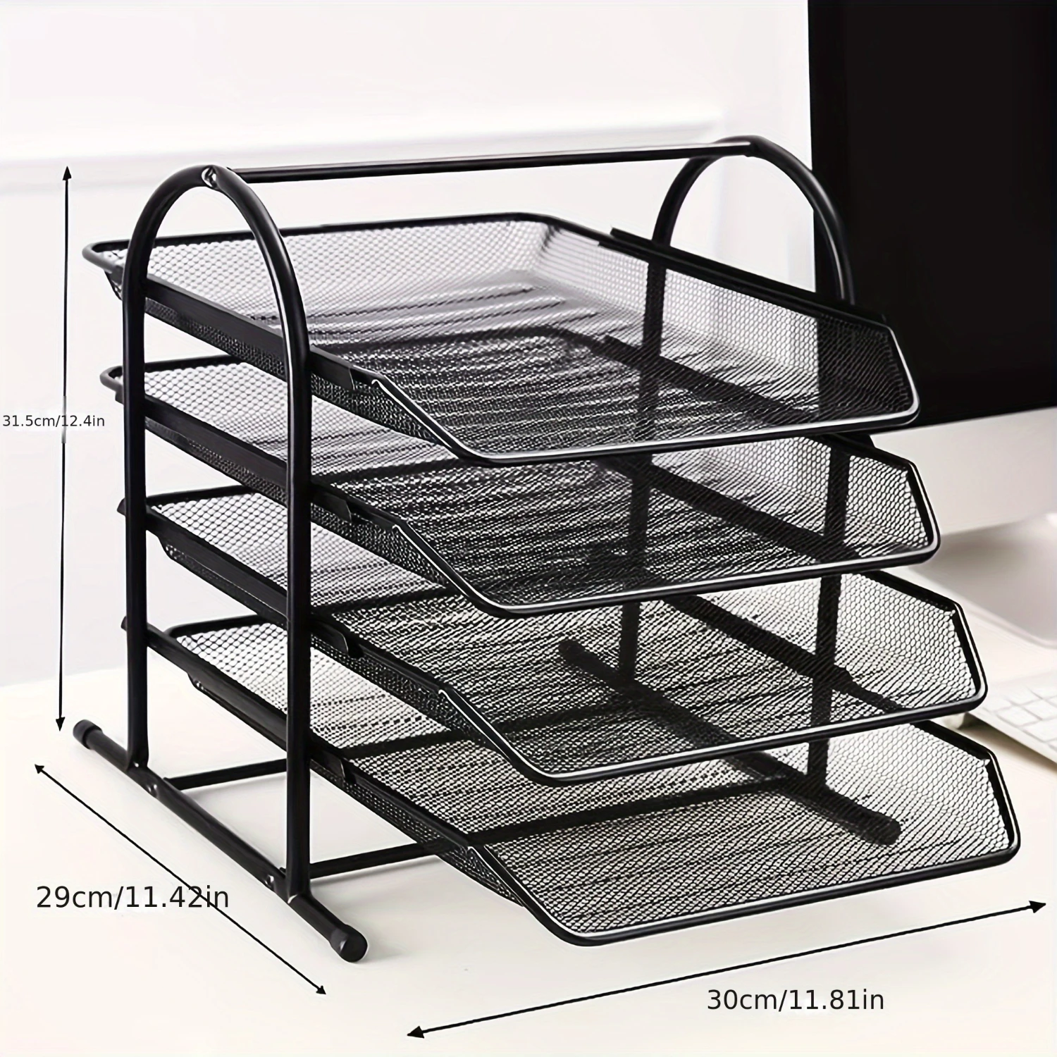 4-Tier Mesh Metal Desktop Organizer And Accessories, Office Supplies Organizer Desktop File Organizer Paper Letter Tray Organize
4-Tier Mesh Metal Desktop Organizer And Accessories, Office Supplies Organizer Desktop File Organizer Paper Letter Tray Organize