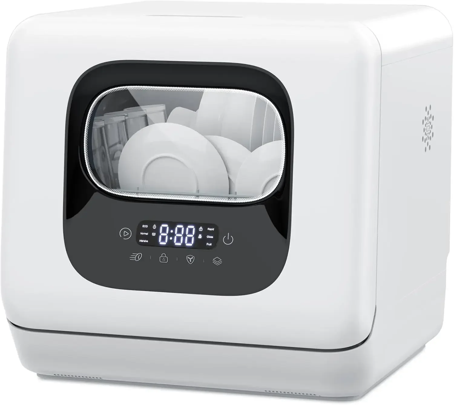 Joy Pebble Countertop Dishwasher, 28 Pieces Dishes/Cycle, 6 Washing Programs&Hot Drying, Dish Washer with 360°Dual Spray, with
Joy Pebble Countertop Dishwasher, 28 Pieces Dishes/Cycle, 6 Washing Programs&Hot Drying, Dish Washer with 360°Dual Spray, with