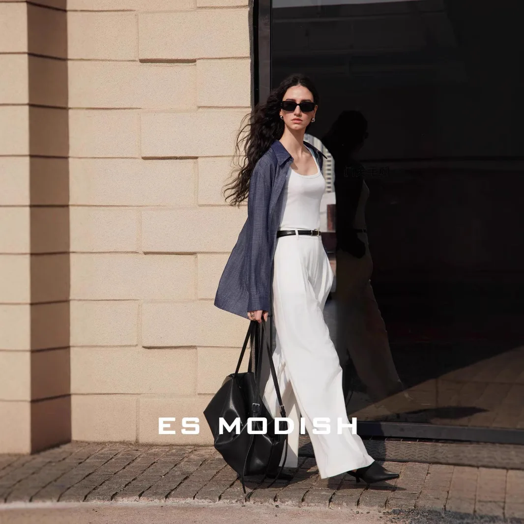 ES MODISH Spring New Korean Retro Lazy Wind Tencel Casual Shirt Loose Versatile Long Sleeve Shirt
ES MODISH Spring New Korean Retro Lazy Wind Tencel Casual Shirt Loose Versatile Long Sleeve Shirt