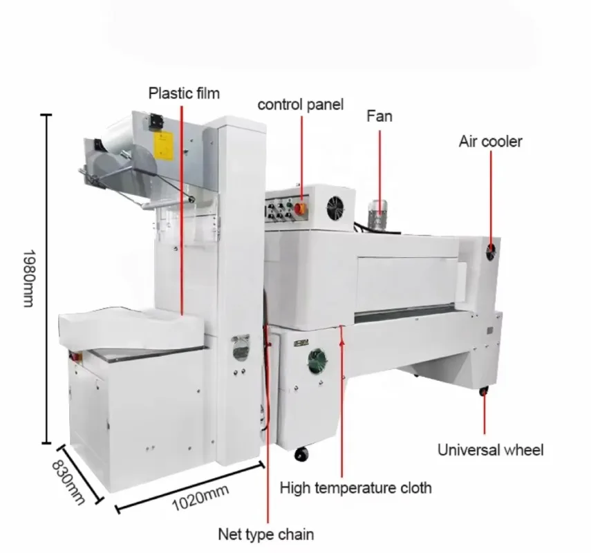 CH-5040 Model Full Automatic Temperature Controller Pvc Small Box Heat Tunnel Bottle Shrink Film Sleeving Packaging Mac
CH-5040 Model Full Automatic Temperature Controller Pvc Small Box Heat Tunnel Bottle Shrink Film Sleeving Packaging Mac
