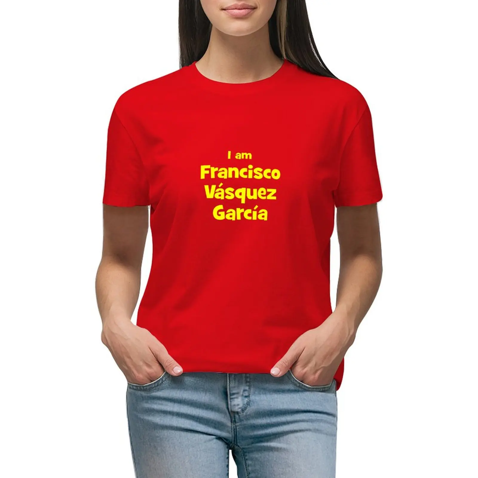 Francisco Vasquez Garcia T-shirt anime clothes summer clothes summer tops t shirt Women
Francisco Vasquez Garcia T-shirt anime clothes summer clothes summer tops t shirt Women