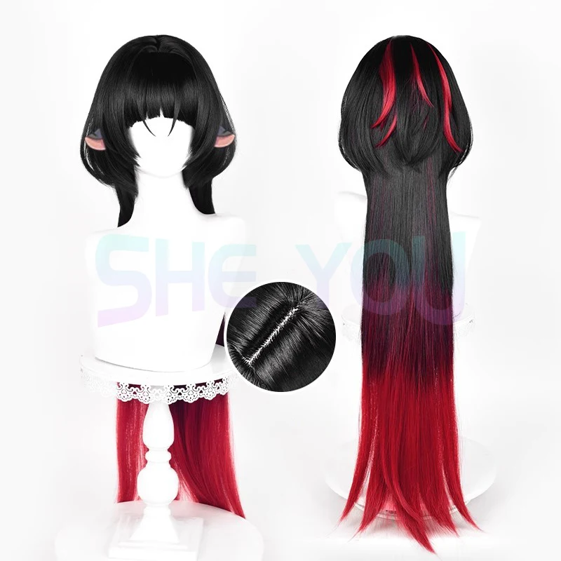 Jane Doe Cosplay Wig Game ZZZ Black Red Mixed Color Long Wig Heat Resistant Synthetic Hair Halloween Anime Wigs + Wig Cap
Jane Doe Cosplay Wig Game ZZZ Black Red Mixed Color Long Wig Heat Resistant Synthetic Hair Halloween Anime Wigs + Wig Cap