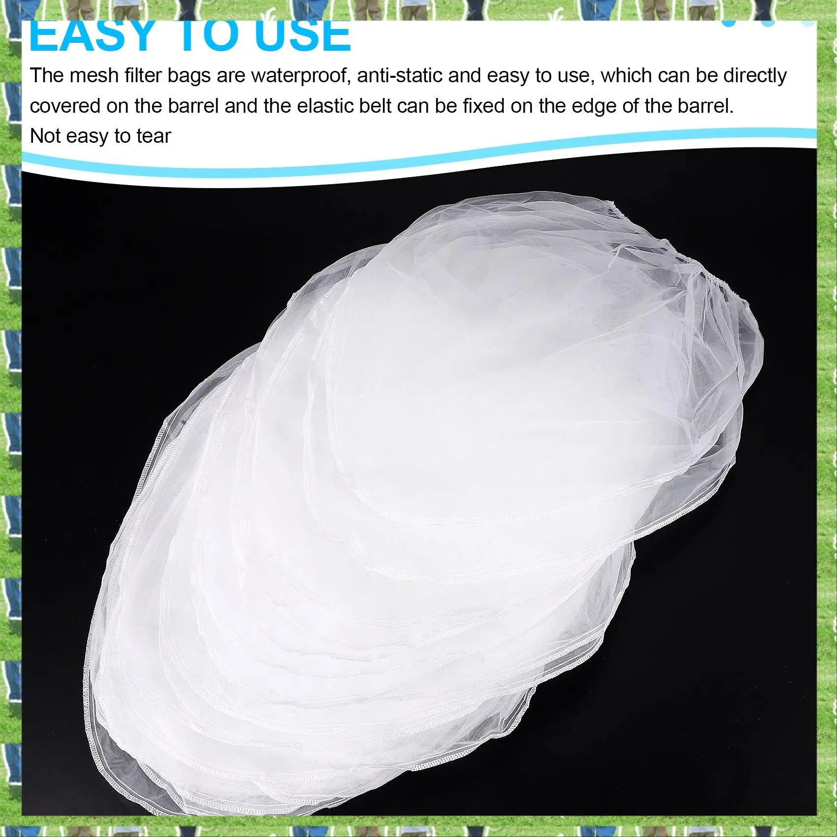 FTS 20-пакетный сетчатый мешок, 5-галонный сетчатый фильтр для краски с эластичным верхним отверстием, белый мешок с мелкой сеткой для садоводства с краской
FTS 20-пакетный сетчатый мешок, 5-галонный сетчатый фильтр для краски с эластичным верхним отверстием, белый мешок с мелкой сеткой для садоводства с краской