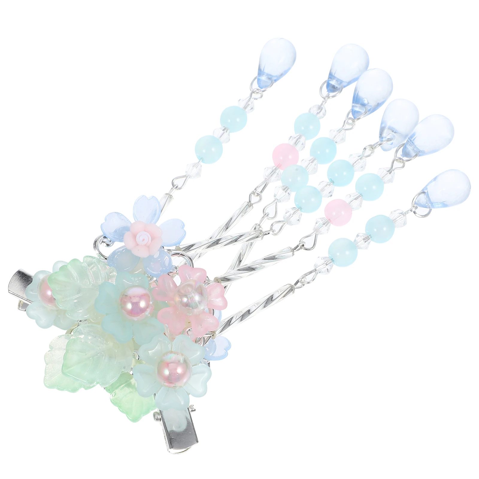 Flower Tassel Hair Clips Blue Girls Chinese Accessories Hanfu Bride Wedding Metal Barrettes Women Traditional Pins
Flower Tassel Hair Clips Blue Girls Chinese Accessories Hanfu Bride Wedding Metal Barrettes Women Traditional Pins