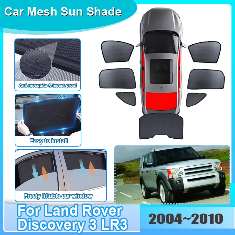 Car Window Sunshade For Land Rover Discovery 3 LR3 2004-2010 Visor Mesh UV Protection Windshield Frame Curtain Auto Accessories
Car Window Sunshade For Land Rover Discovery 3 LR3 2004-2010 Visor Mesh UV Protection Windshield Frame Curtain Auto Accessories