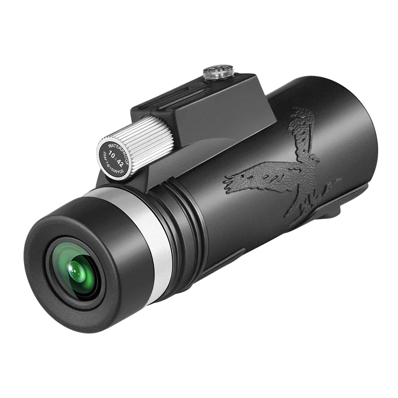 Waterproof zoom monocular telescope 10x42 high-definition low light visual observation bird hiking with triangular bracket
Waterproof zoom monocular telescope 10x42 high-definition low light visual observation bird hiking with triangular bracket