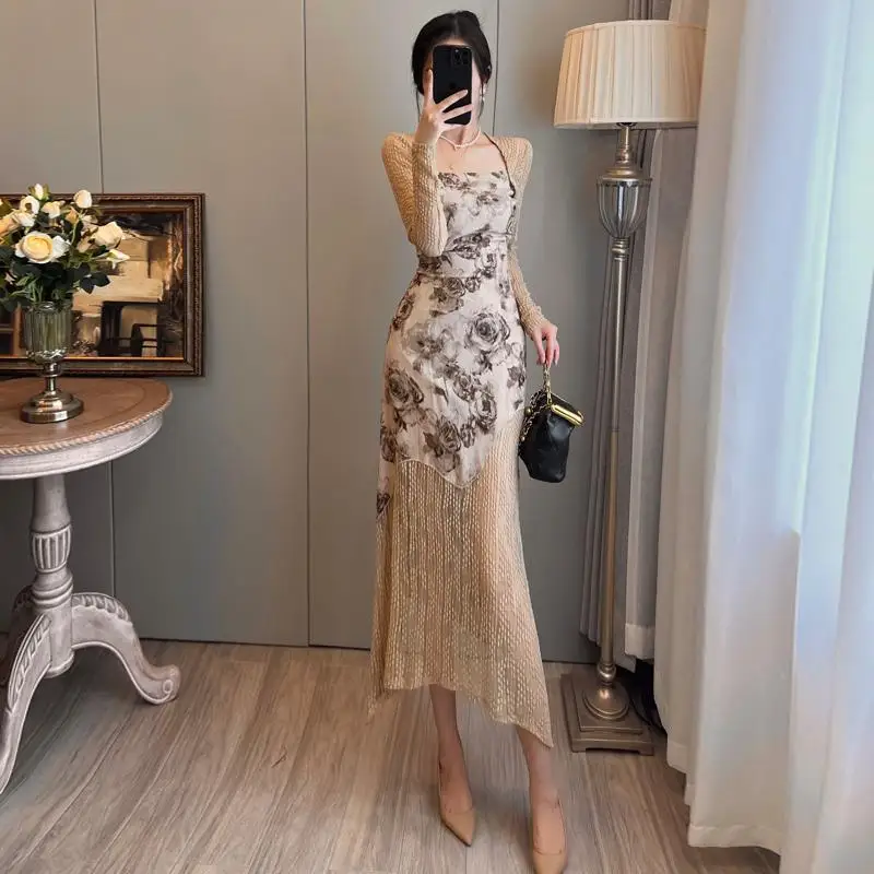 Dresses Women Patchwork A-line Pleated Midi Skirt High Waist Spring Fashion Casual Office Chic Elegant Holiday Flare Vestidos
Dresses Women Patchwork A-line Pleated Midi Skirt High Waist Spring Fashion Casual Office Chic Elegant Holiday Flare Vestidos